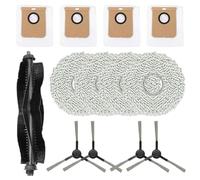 URPIZY Kit de limpieza para Kärcher RCV 5 Plus Smart Sweeping, cepillo principal, cepillos laterales, funda de mopa, piezas de repuesto para aspiradora, compatible con robot RCV 5 Plus