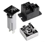 URPIZY Kit de reparación de cargador de 48 V con relé de 30 A, rectificador de 35 A y interruptor de protección de 15 A, compatible con 10L0L OEM CCX8506 102273501 101828601 para cargadores 1 y 2