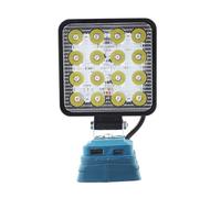 URPIZY Lámpara de trabajo con 4 LED para batería de iones de litio Bosch, cabezal giratorio de 90 a 180º, puerto de carga USB como banco de energía, resistente ABS para taller y exterior