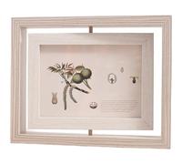 URPIZY Marco de fotos giratorio 360°, diseño de doble cara para dos fotos, visualización horizontal y vertical, diseño minimalista moderno, 6 pulgadas/7 pulgadas