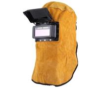 URPIZY Máscara de soldadura con oscurecimiento automático, funciona con energía solar, diseño de lente abatible, almohadilla antigolpes, ergonómica, transpirable, cómoda de llevar durante la soldadura