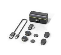 URPIZY Micrófono inalámbrico para DJI Action 5 Pro, Pocket3, Osmo360 - Compacto, transmisión de audio transparente, material ABS, con bolsa de carga y receptor