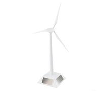 URPIZY Molino de viento solar para escritorio y educación, molinillo de viento decorativo con accionamiento solar, color blanco