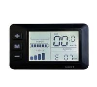 URPIZY Pantalla LCD para JN Ebike GD01, 36 V-48 V, con conector SM de 5 pines, muestra la velocidad, rango, códigos de error, para una visión clara bajo la luz solar directa