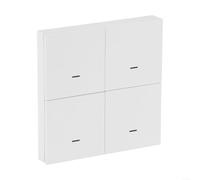 URPIZY Para interruptor inteligente de escena de 4 velocidades con 12 modos para Tuya para Smart Life para control Zigbee, para aplicación Smart Life, material ABS, mando a distancia, programación