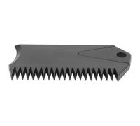 URPIZY Peine de cera para tabla de surf, borde dentado y cucaracha recta, con llave de aleta, de plástico, 8,5 x 4 cm, color negro, para deportes acuáticos