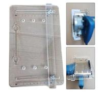 URPIZY Placa base acrílica para corte de precisión, placa de apoyo transparente para madera y mármol, placa base estable para taladrar y cortar máquinas en el taller