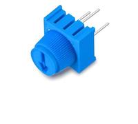 URPIZY Potenciómetros de recorte con botón giratorio azul, resistencias ajustables 1K/10K/50K/100K Ohm, rotación de 270°, compacto 9,5 x 9,5 x 5 mm, para Arduino y proyectos electrónicos