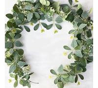 URPIZY Ramo de eucalipto simulado 180 cm primavera 2024 réplica encriptada para decoración de sala de estar dormitorio oficina