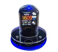 URPIZY Reloj de tubo brillante, reloj de tubo Nixie inteligente WIFI en red LED emisor de luz IPS pantalla a color DIY analógico digital reloj de tubo decoración de escritorio