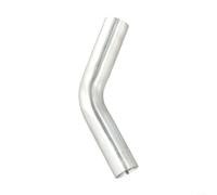 URPIZY Rodillera de acero inoxidable 45° para tubos de escape, pulido, diámetro 19 - 51 mm, para sistemas de escape de coche, 1 pieza (19 mm)