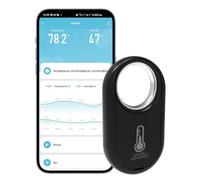 URPIZY Sensor de temperatura y humedad digital Bluetooth para Smart Life y Tuya, para Alexa y Google Home, -10 °C a +60 °C, 10 - 99% de humedad, compacto para interior
