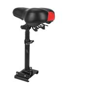 URPIZY Sillín plegable ajustable de aleación de aluminio, 26 x 19 cm, para Xiaomi M365/Pro/1S, con amortiguador de goma amortiguador, máximo 120 kg, color negro