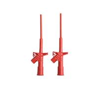 URPIZY Sondas de medición multímetro, 2 unidades, sondas de prueba de 10 A con conector de 4 mm, CAT III 1000 V, cable de seguridad aislado con pinzas de cocodrilo, adecuado para multímetro