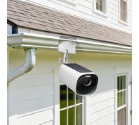 URPIZY Soporte de panel solar ajustable de acero inoxidable para cámaras Arlo, Eufy, Reolink y Aosu con rosca de 1/4 pulgadas, diseño resistente a la intemperie para exteriores, fácil montaje y op