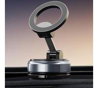 URPIZY Soporte para teléfono de coche con ventosa al vacío, brazo giratorio de 360º para consola central, soporte universal de plástico ABS ¨C negro/blanco?