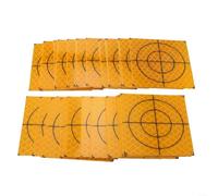 URPIZY Surveying Reflector Target Sheet For Total Station Monitoring System Construction Engineering Bridge Tunnel Building Slope Measurement 100PCS Yellow (60x60mm)