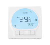 URPIZY Termostato digital para acondicionador de aire inteligente, regulador de temperatura de pantalla LCD de alta precisión ± 1 °C, rango de ajuste de 5 - 35 °C, compatible con AC85 - 250 V, 86 x 86