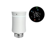 URPIZY Termostato inalámbrico para radiador Smart Home, programable con horario semanal de 5+2 y modo Eco compatible con Zigbee Gateway para aplicación Tuya / Smart Life, color blanco