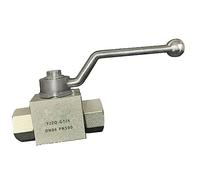 URPIZY Válvula de Bola de Alta presión hidráulica de 2 vías 1PC - 1/4" para BSP - 500 Bar MWP válvula de Bola hidráulica de Acero al Carbono