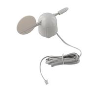 URPIZY Veleta de viento para estación meteorológica WH-SP-WD, color blanco, 14 x 6,5 x 18,5 cm, de plástico para medición precisa de la dirección del viento en meteorología, agricultura y aviación