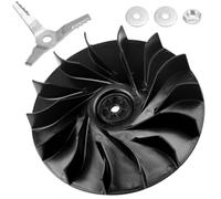 URPIZY Ventilador de aire para herramientas de jardín BG56 BG86 SH56 SH86 con función trituradora, alto flujo de aire, ajuste preciso de 167 mm de diámetro exterior, para soplado y trituradora