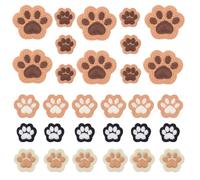 URROMA 30 parches bordados de huellas de patas, parches para planchar para ropa, manualidades, apliques de pata de animal para jeans, chaquetas, mochilas, sombreros (pegamento incluido)
