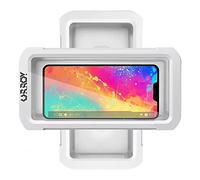 URROY Soporte Impermeable para teléfono de Ducha, rotación de 360°, Funda de teléfono de Ducha antivaho, Alta sensibilidad, Caja de Montaje para baño, Espejo de Pared, bañera, Cocina, Compatible con