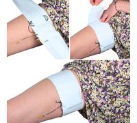 URSA - Correas de muslo: correas transmisoras de perfil bajo, suaves, elásticas y transpirables para sonido de ubicación, teatro, sesiones de boda y más (blanco, vertical)