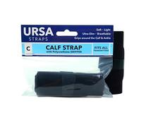 URSA - Correas para pantorrillas: correas transmisoras de perfil bajo, suaves, elásticas y transpirables para sonido de ubicación, teatro, sesiones de boda y más (negro, pantorrilla)