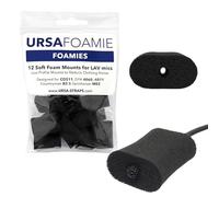URSA Foamies - Soportes suaves con lados planos para micrófonos de solapa - Negro