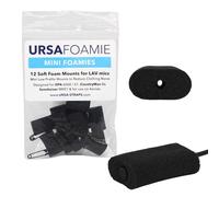 URSA Mini Foamies: monturas de espuma suave para micrófonos Lav. Se puede pegar directamente a la piel o al disfraz. Compatible con COS11, DPA 6060, Sennheiser MKE1 (x12) (negro)