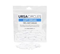 URSA Soft Circles - Protectores blandos reutilizables que proporcionan un escudo contra el viento y camuflaje para micrófonos Lavalier, 100 Soft Circles, blanco
