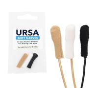 URSA Soft Sleeves - Fundas reutilizables de perfil bajo de 6 mm para ocultar micrófonos LAV (1 paquete múltiple negro, beige y blanco)