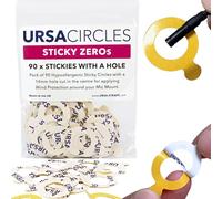 URSA Sticky Zeros: Ultra Thin Lavalier Stickies - Paquete de 90 adhesivos para micrófono de 24 mm con agujero de 14 mm, compatible con la mayoría de micrófonos y soportes Lavalier