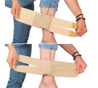 URSA Straps Correas de Tobillo URSA: Correas de transmisor de Perfil bajo, Suaves, elásticas y Transpirables para Sonido de ubicación, Teatro, sesiones fotográficas de Bodas y más (Beige, Tobillo)