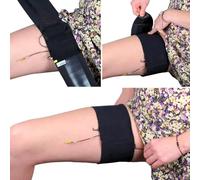 URSA Straps Correas para muslos URSA: correas de transmisor de perfil bajo, suaves, elásticas y transpirables para sonido de ubicación, teatro, sesiones fotográficas de bodas y más (negro, vertical)