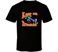 URSMSC GUDU Robert Crumb Keep on Truckin' Shirt Black Tshirt Men's Black