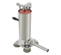 urstfüller 3L 6lbs manual Vertical Embutidora con barril de acero inoxidable, manivela, 4 ventosas, 4 tubos de acero inoxidable, 7 tubos de polietileno para el hogar Gastronomía