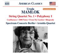 Ursula Mamlok Ursula Mamlok: String Quartet No. 1/Polypho (CD) (Importación USA)