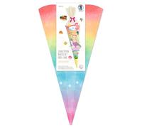 Ursus 1005 00 03 Easy Line - Juego de bolsas escolares para manualidades (6 cuadrados, altura aprox. 68 cm, diámetro aprox. 20 cm, incluye instrucciones para manualidades y hoja de plantilla, para