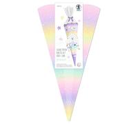 Ursus 1005 00 04 - Juego de bolsas escolares para manualidades Easy Line "Rainbow", 6 angulares, altura aprox. 68 cm, diámetro aprox. 20 cm, incluye instrucciones para manualidades y hojas de