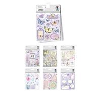 URSUS 10154121 - Set de Pegatinas 3D Flores y Mariposas, Set con 7 Hojas de Pegatinas, Autoadhesivas, fáciles de retirar, adecuadas para la confección de Tarjetas