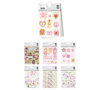 URSUS 10154124 - Set de Pegatinas 3D Love, Set con 7 Hojas de Pegatinas, Autoadhesivas, fáciles de despegar, adecuadas para Hacer Tarjetas