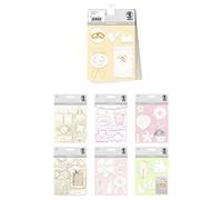URSUS 10154125 - Set de Pegatinas 3D Boda, Set con 7 Hojas de Pegatinas, Autoadhesivas, fáciles de Quitar, aptas para Hacer Tarjetas