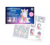 URSUS 18740004F-Juego farolillos Unicornio, diámetro Aprox. 21,8 cm, Mezcla FSC, Incl. Accesorios e Instrucciones de Manualidades, Multicolor, ca. 21,8 x 21 x 10,3 cm