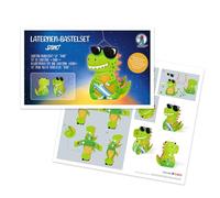 URSUS 18740005F-Juego Linterna Dino, diámetro Aprox. 21,8 cm, Mezcla FSC, Incl. Accesorios e Instrucciones, Manualidades propias, Multicolor, ca. 21,8 x 21 x 10,3 cm