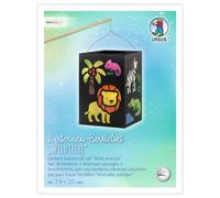 Ursus 1893 00 99 - Kit de manualidades para farolillos Animales salvajes | 10 hojas de papel transparente en 10 colores diferentes, de aprox. 14 x 14 x 20 cm, in artulina negra de 300 g/m²