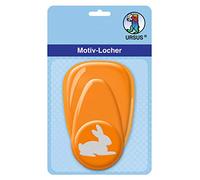 Ursus 19480023 - Perforadora con diseño de palanca, tamaño mediano, conejo, aprox. 25,4 mm, color naranja