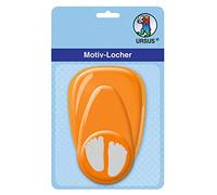 Ursus 19480061 - Diseño Perforadora con Palanca, Medio, pies de bebé, Aprox. 25,4 mm, Naranja